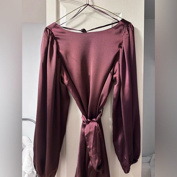 Dynamite Dresses & Skirts - Dynamite Satin Low Back Mini Dress